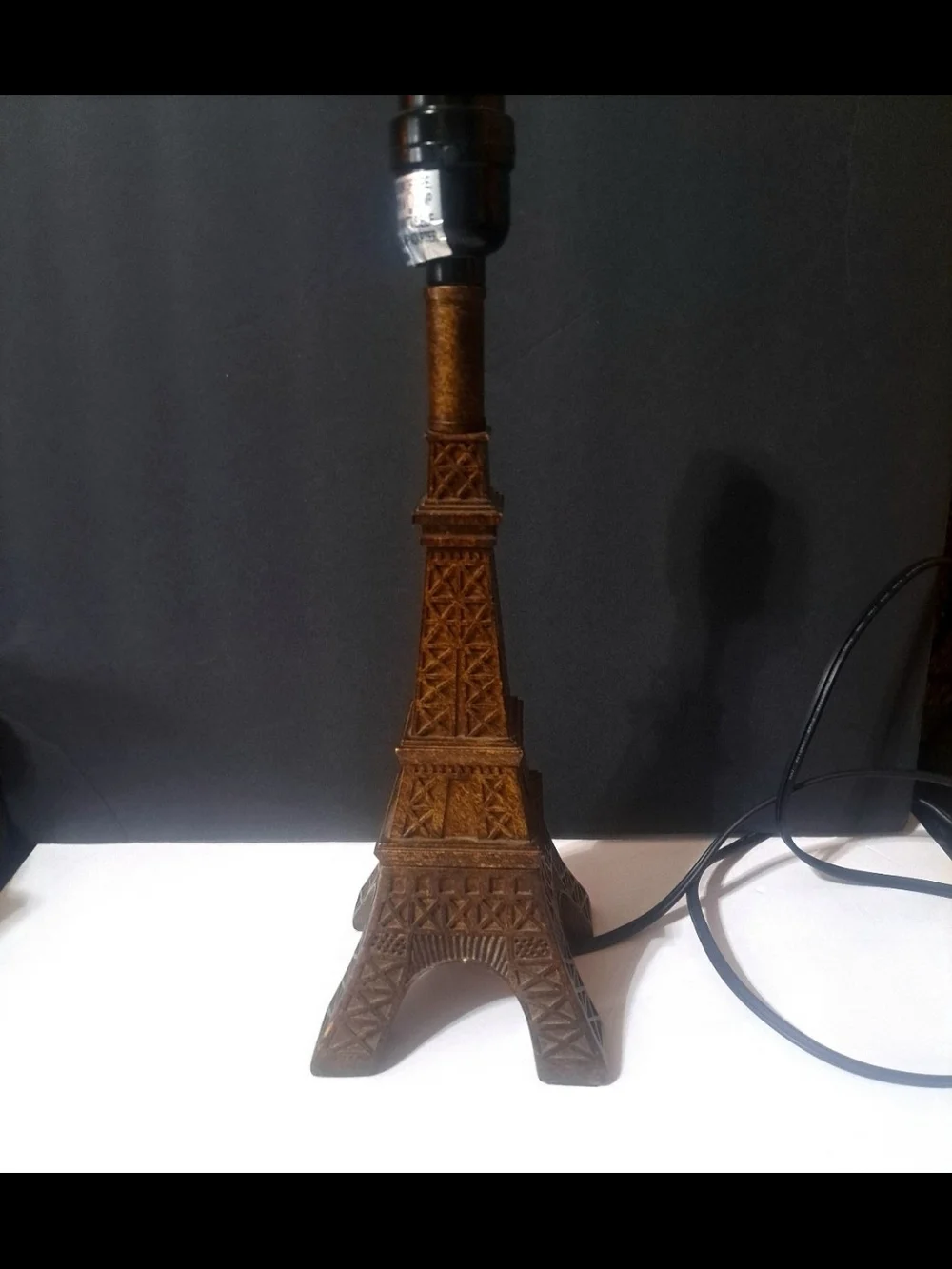 Parisian France French Eiffel Tower Faux Bronze Reproduction Lamp Small Desktop